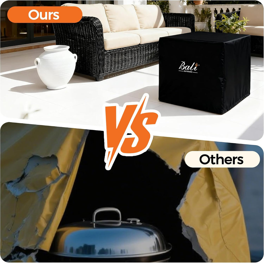 BALI OUTDOORS 30 Inch Square Patio Fire Pit Table Cover