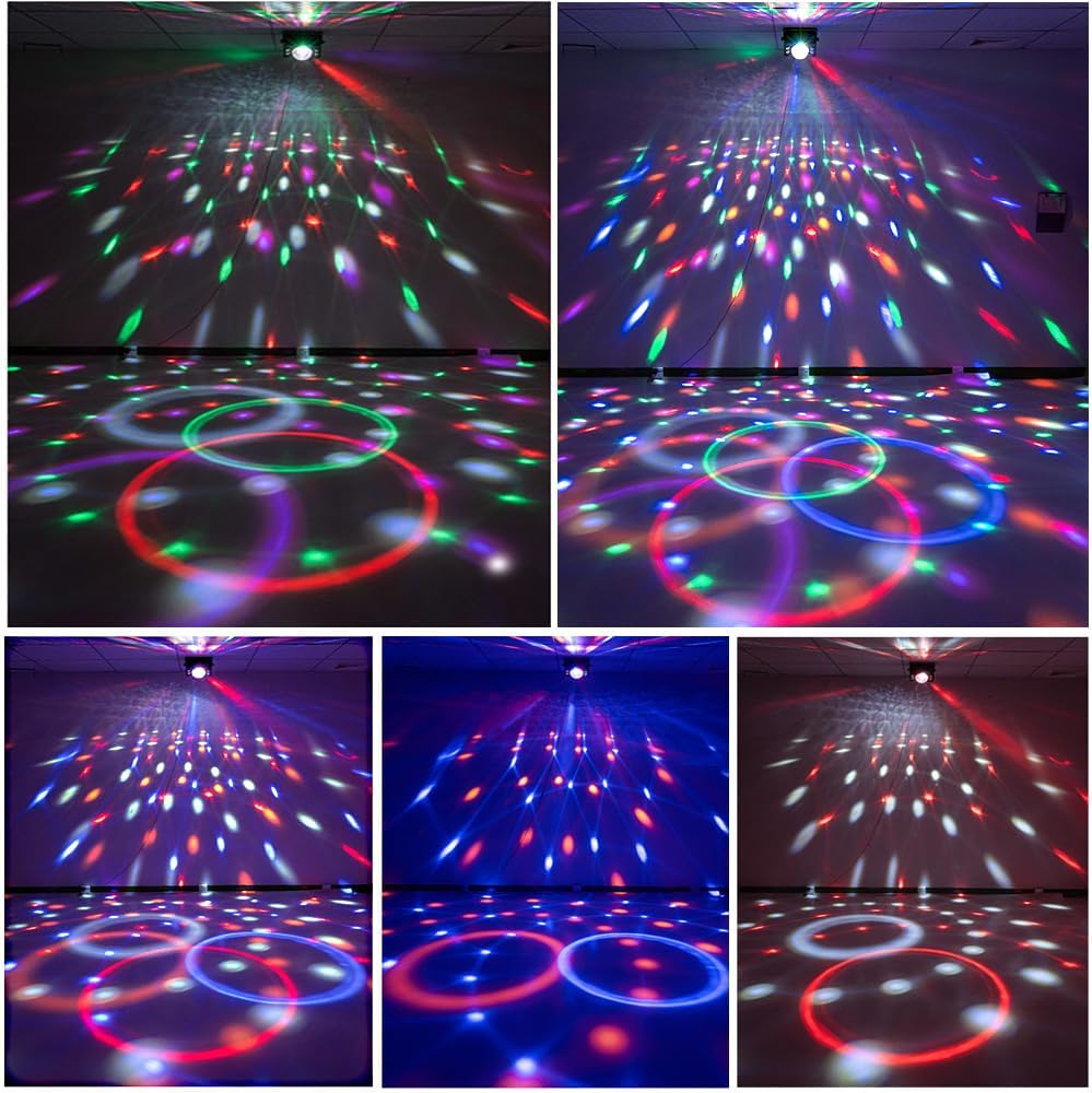 Disco Ball Party Lights, Disco Ball Decor Disco Light Sound Activated with Re...