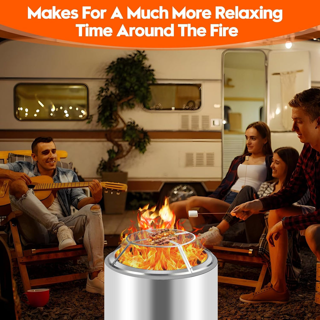 Fire Pit Spark Screen for Solo Stove Range Accessories, 15 Inch