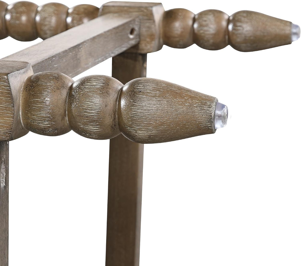 DUHOME 26'' Spindle Counter Stool with Padded Spring Seat