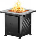 East Oak 28in Gas Fire Pit Table Outdoor, 52,000 BTU