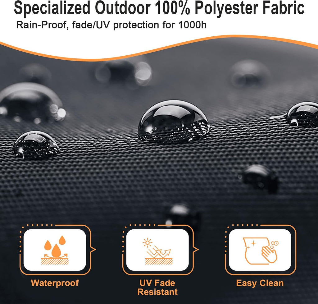 Outdoor 66in Round Daybed Replacement Canopy Cover,Black