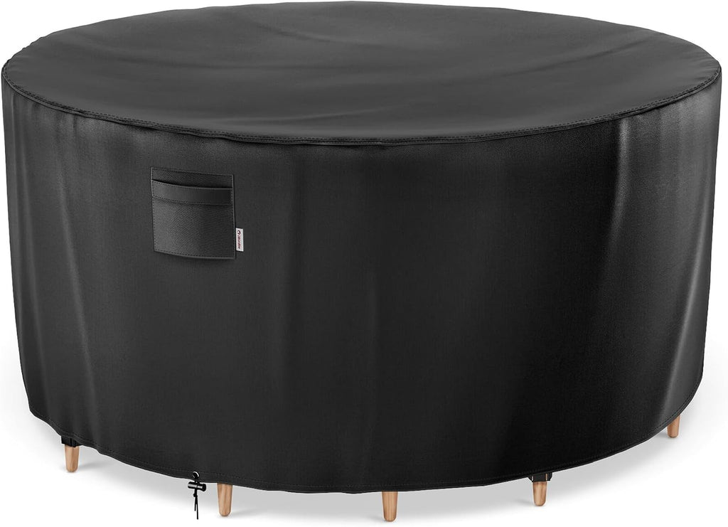 iBirdie Outdoor Round Table Cover 70 x 28 inch, 6 ft, Waterproof, 600D
