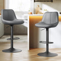 VASAGLE Bar Stools Set of 2, Swivel, Adjustable Height, Spliced Design