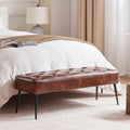 DUHOME Button-Tufted Ottoman Bench, Upholstered Bedroom Benches