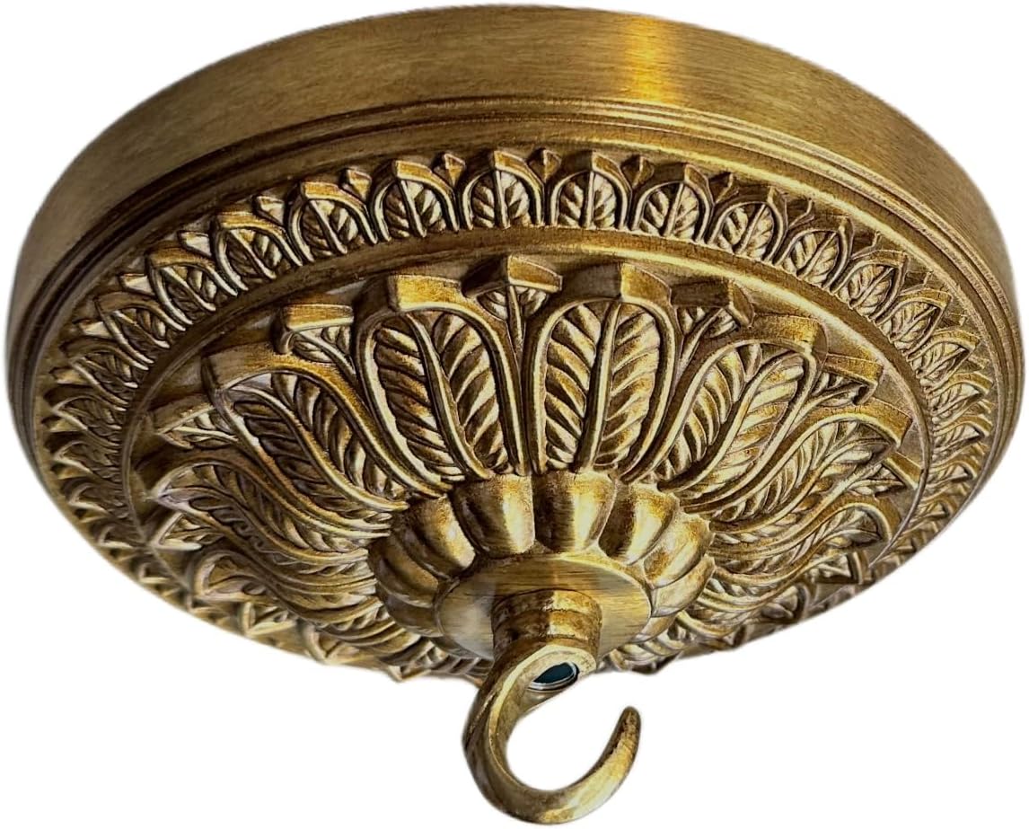 5.9 inches brass canopy kit for chandelier and, package contents
