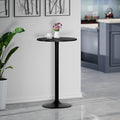 Winsome Obsidion Round Tall Pub Table, Black, 40"