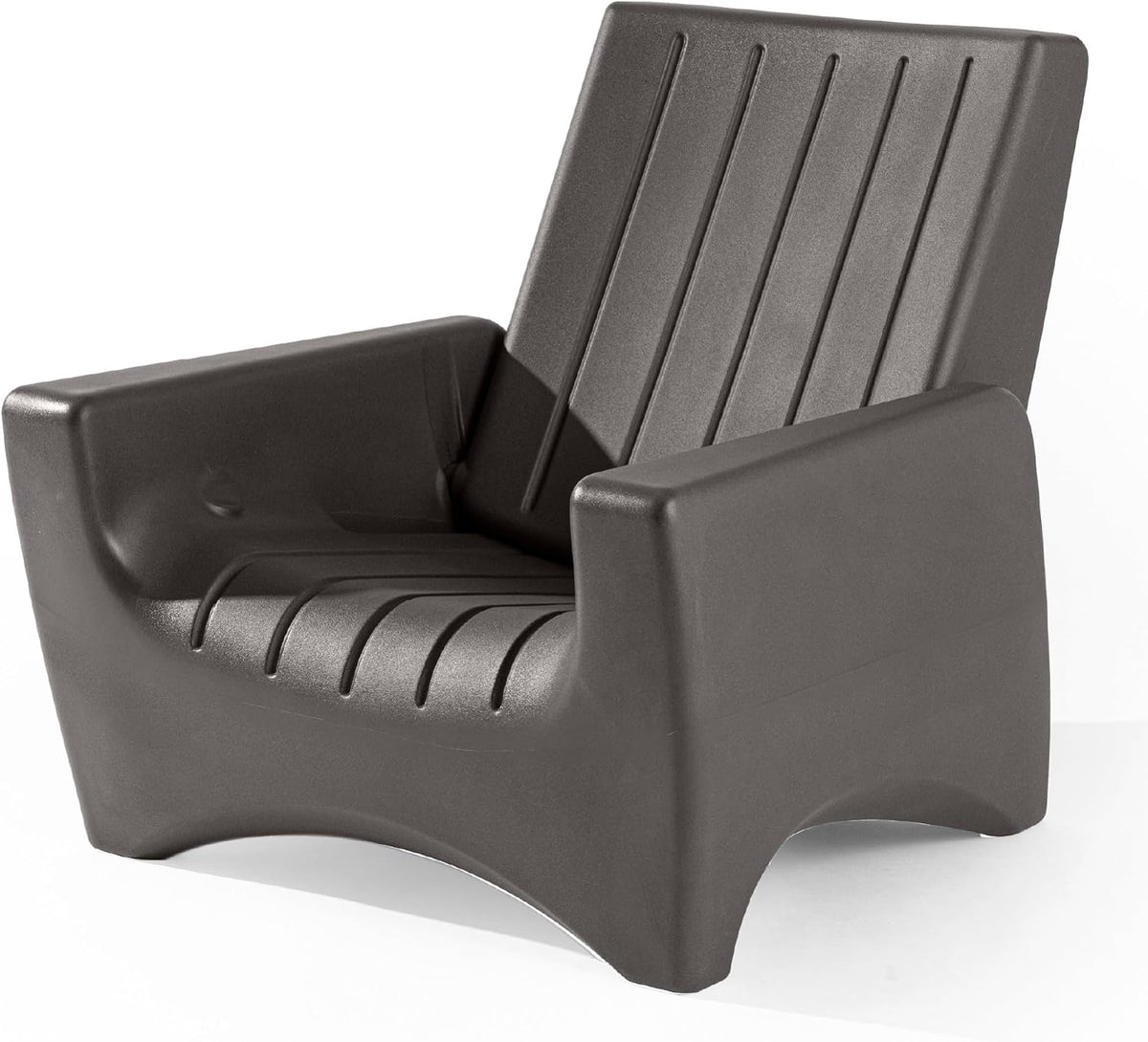 Step2 Switchback Adirondack Chair for Patio, Porch, Pool, Fire Pit, Deck, Durable Outdoor Seat with Back Support for Adults, Dark Cedar