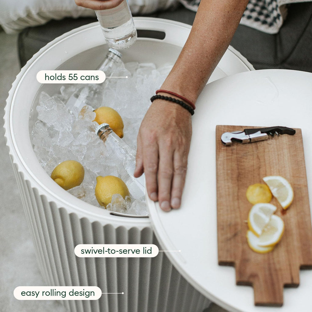 Veradek Cooler Side Table - Outdoor Cooler Table and Ice Chest