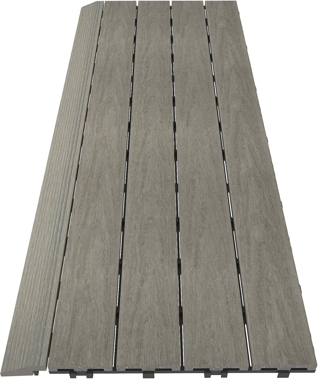 newtechwood 1/6 ft. x 3 ft. quick deck showing dimensions