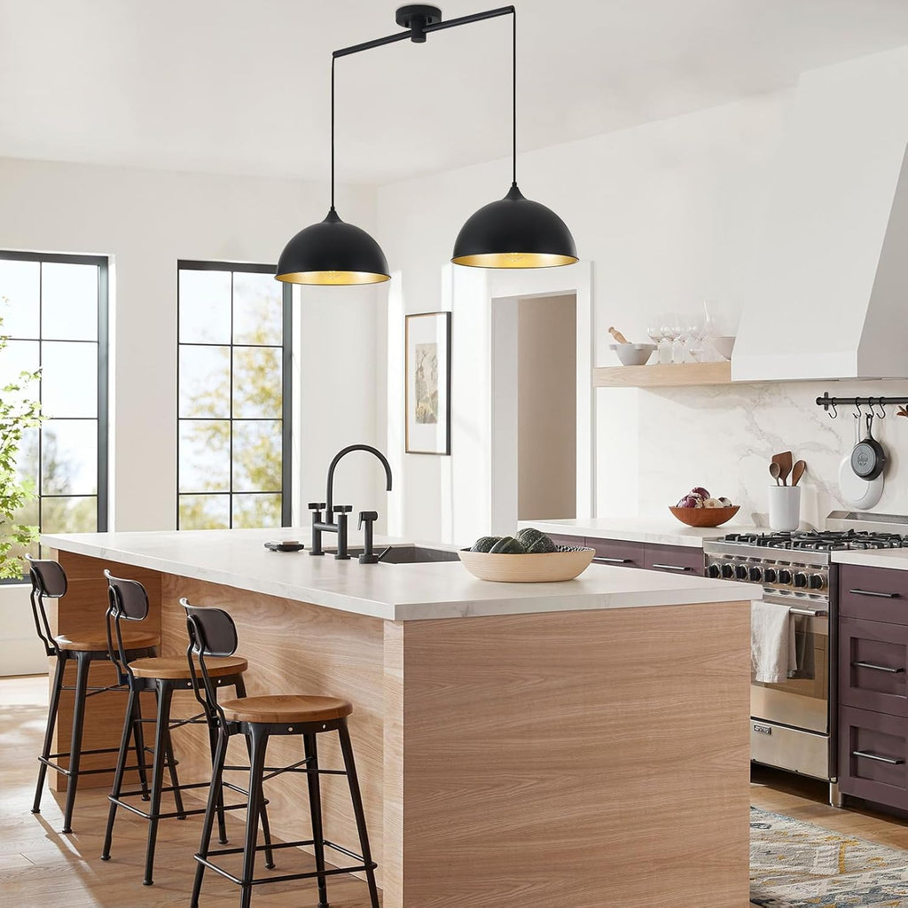 pendant lights kitchen island, 2-pack dome pendant light on a desk or shelf