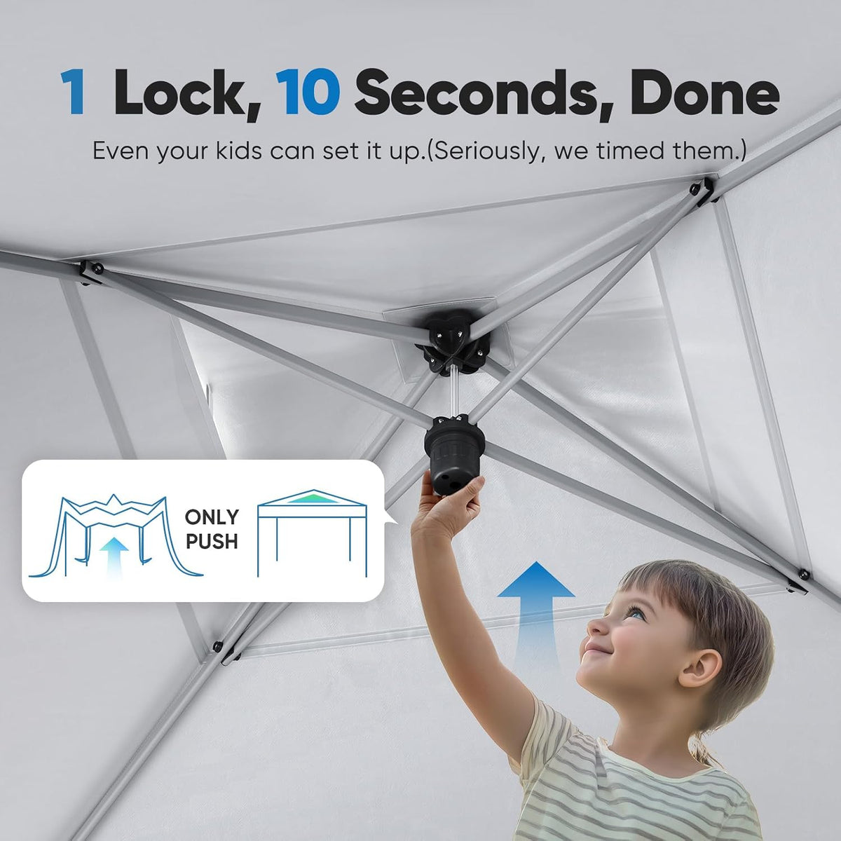 Quictent 8'x8' Pop up Screened Canopy Tent with Mosquito Netting