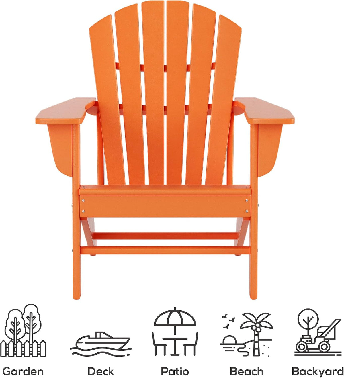 WestinTrends Dylan Outdoor Adirondack Chair (Set of 2), Navy Blue