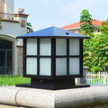 11.8In Outdoor Post Lights Hardwired, Modern Column Lights E26 Pillar Lamps