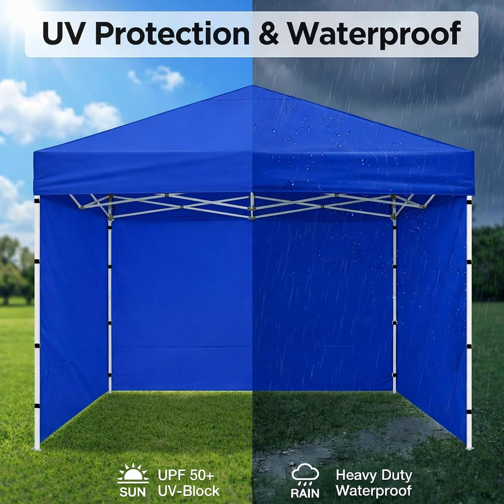 10 x 10 Canopy Sidewalls, 3 Pack Pop Up Canopy Walls, Blue