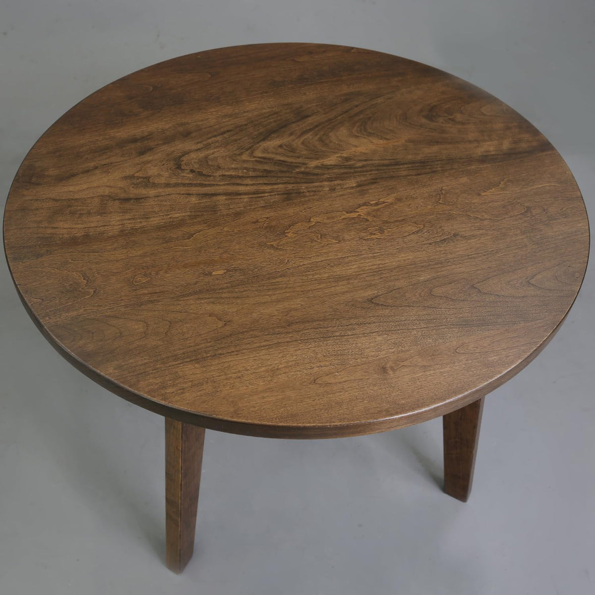 American Trails Genuine 100% Hardwood Round Coffee Table - Hand-Wiped Walnut