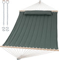 SUNCREAT Extra Large Outdoor Portable Hammock, Gray Green