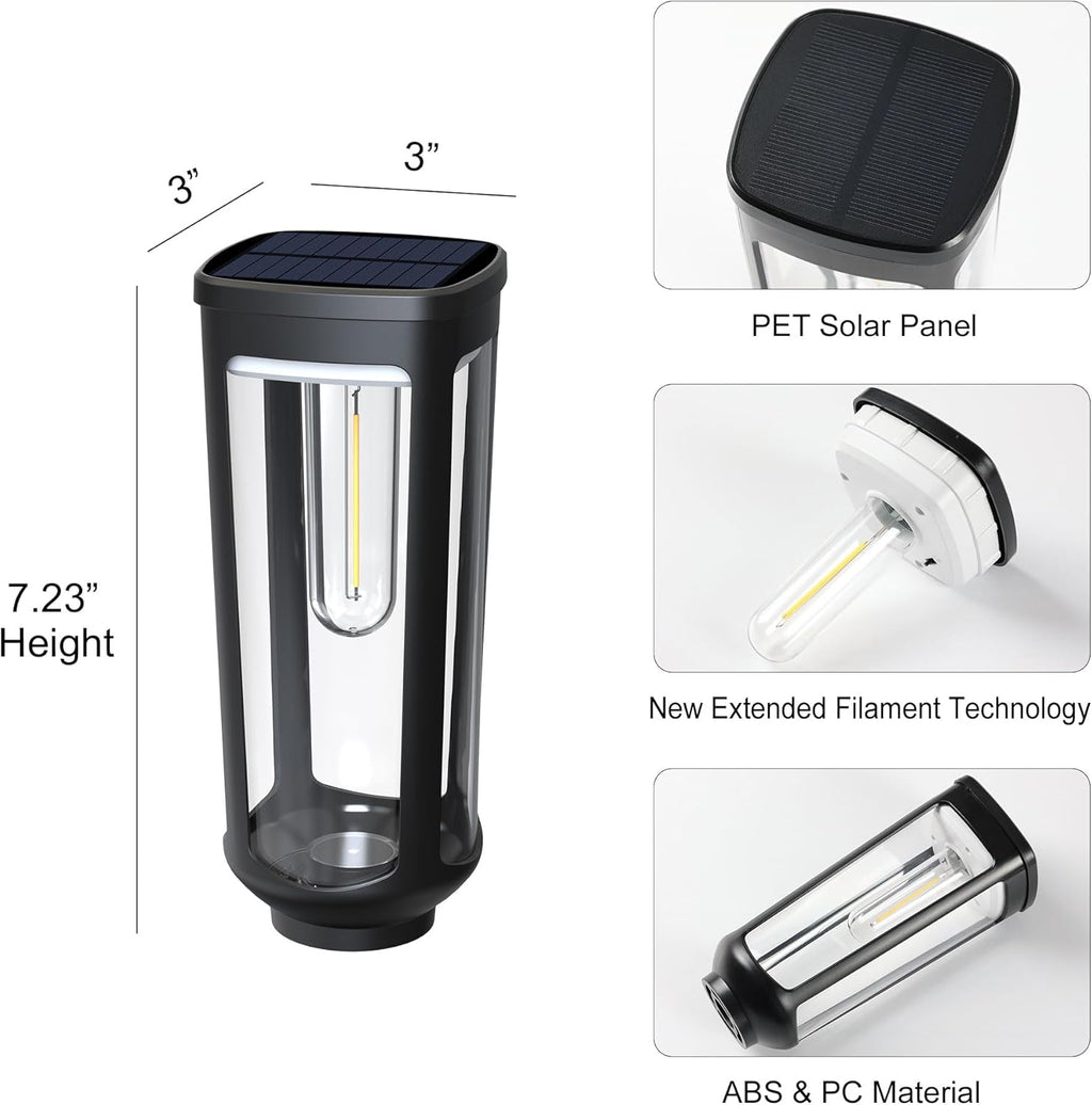 JEJOT Solar Pathway Lights Outdoor Waterproof, 8 Pack Solar Walkway Lights