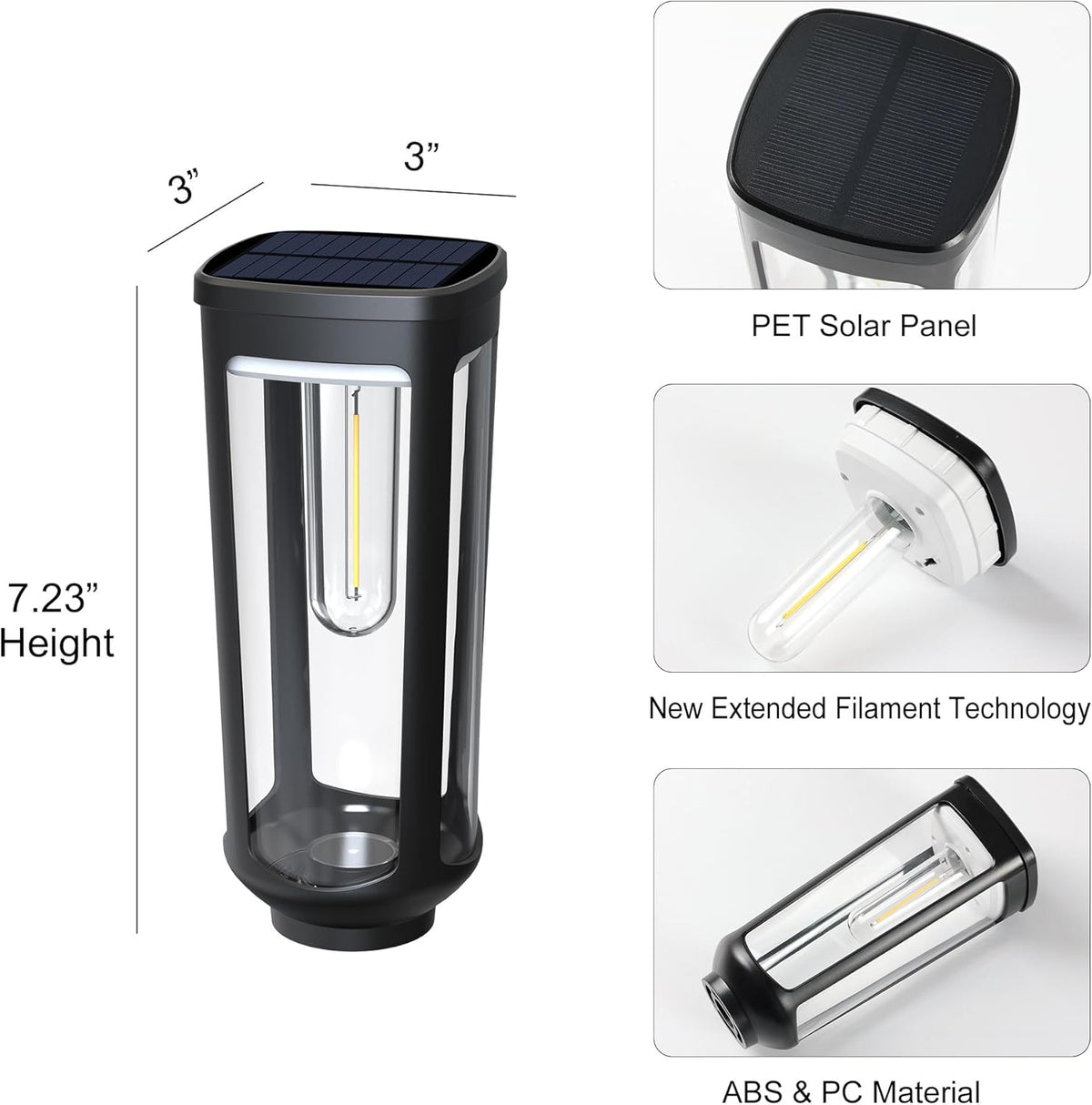 JEJOT Solar Pathway Lights Outdoor Waterproof, 8 Pack Solar Walkway Lights