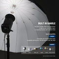 NEEWER 71"/180cm Parabolic Reflective Umbrella Photography w White Inner
