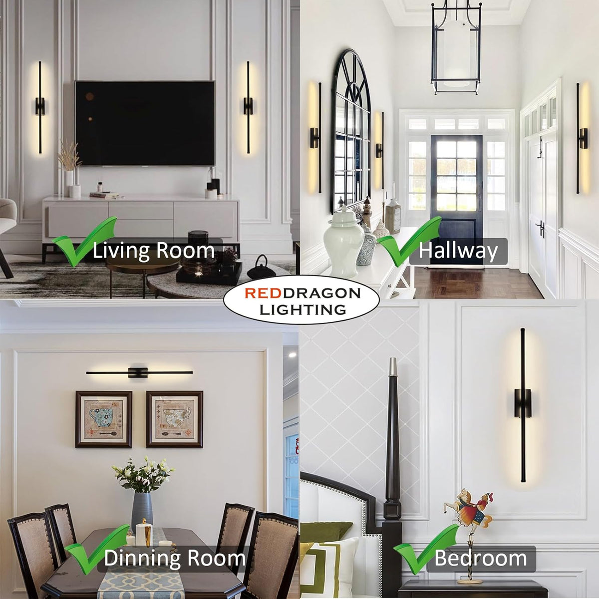 Peel and Stick on Battery Operated Wall Sconces Set of 2
