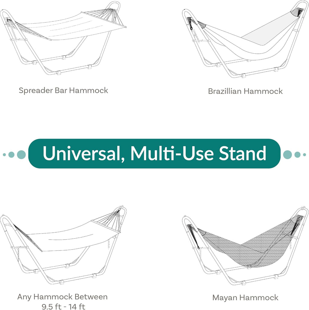 Sunnydaze Universal Heavy-Duty Hammock Stand for Outside, Chains Included