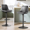 VASAGLE Bar Stools Set of 2, Swivel, Adjustable Height, Spliced Design