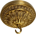 5.9 inches Brass Canopy Kit for Chandelier and Ceiling Lights, Decorative Design, Hanging Fixture Mounting Plate