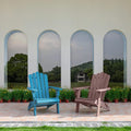 Folding Adirondack Chair, Poly Lumber Fire Pit Chairs, Brown