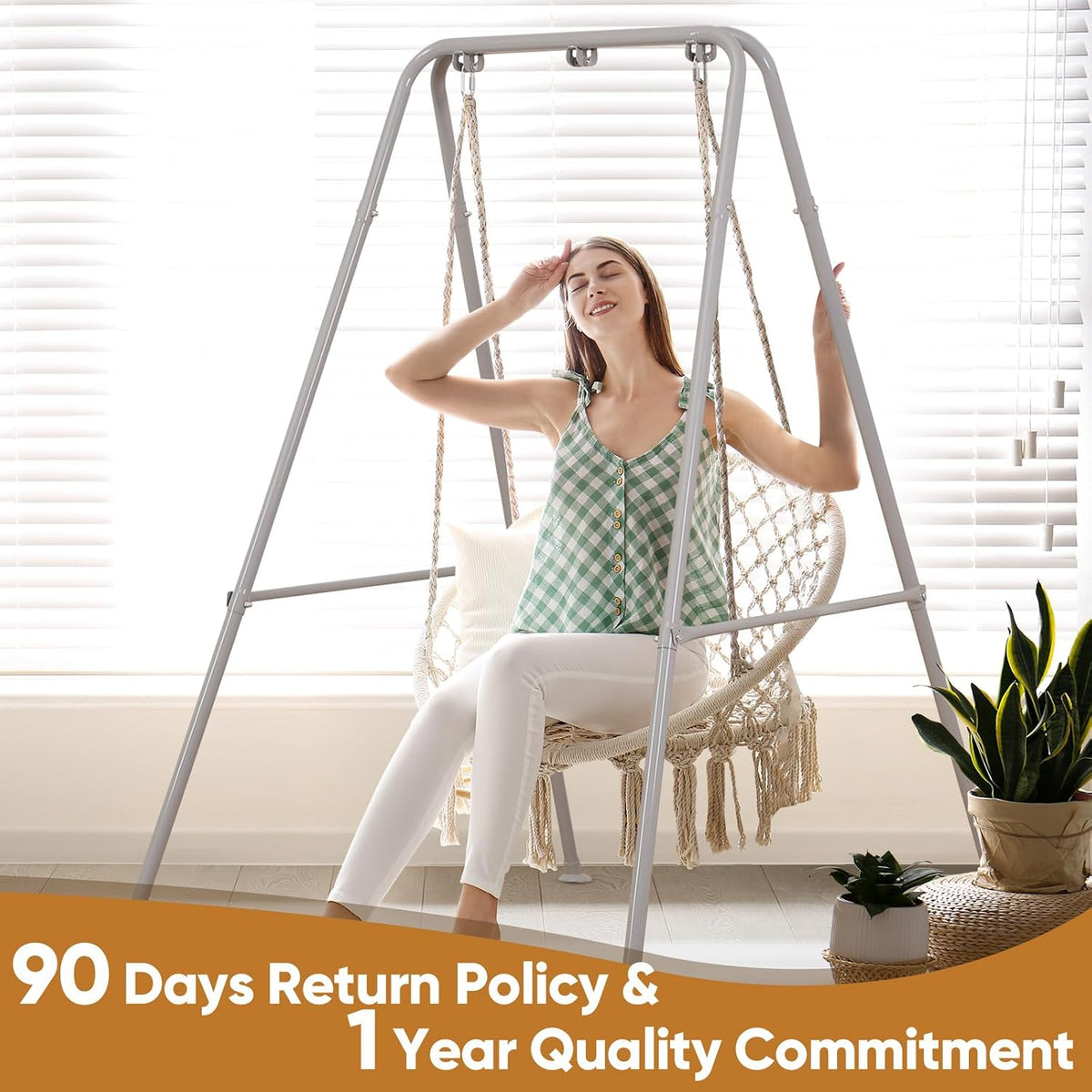 foldable hammock stand, portable hammock chair stand, 300 on a desk or shelf