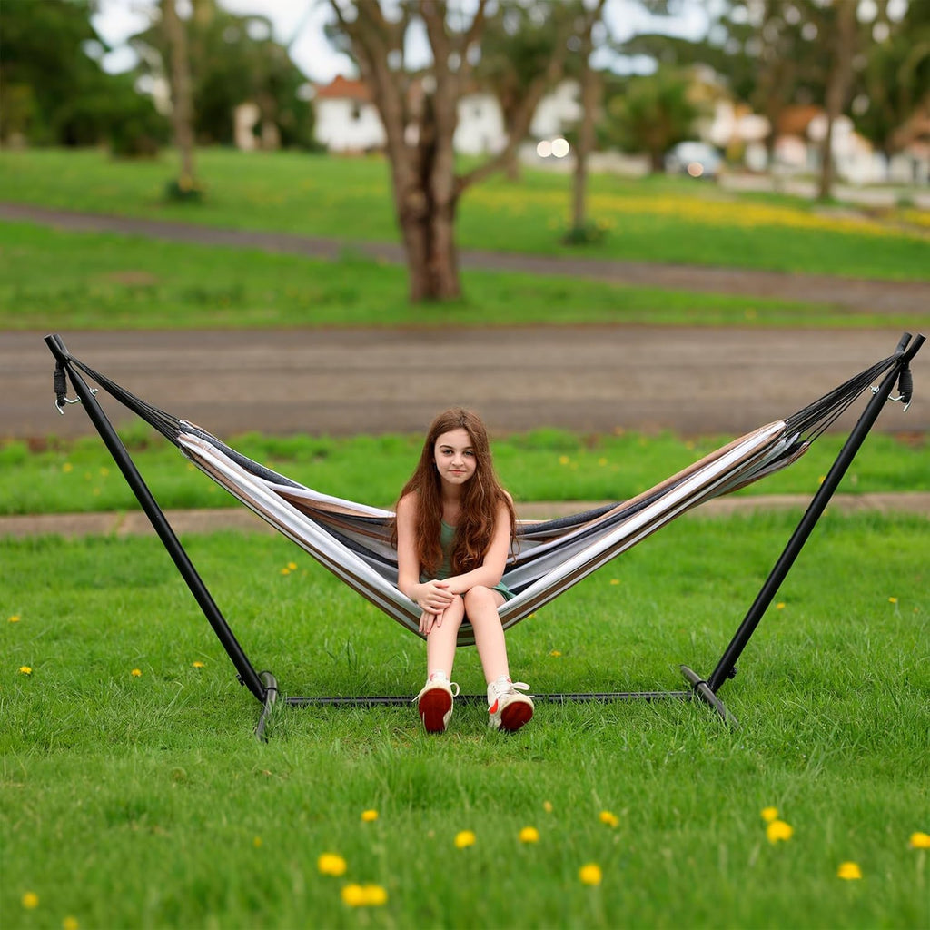 SZHLUX Hammock with Stand for Outside,Hamaca Con Base