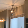 Kira Home Orbits 21" Modern Geometric 4-Light Sphere Orb Chandelier