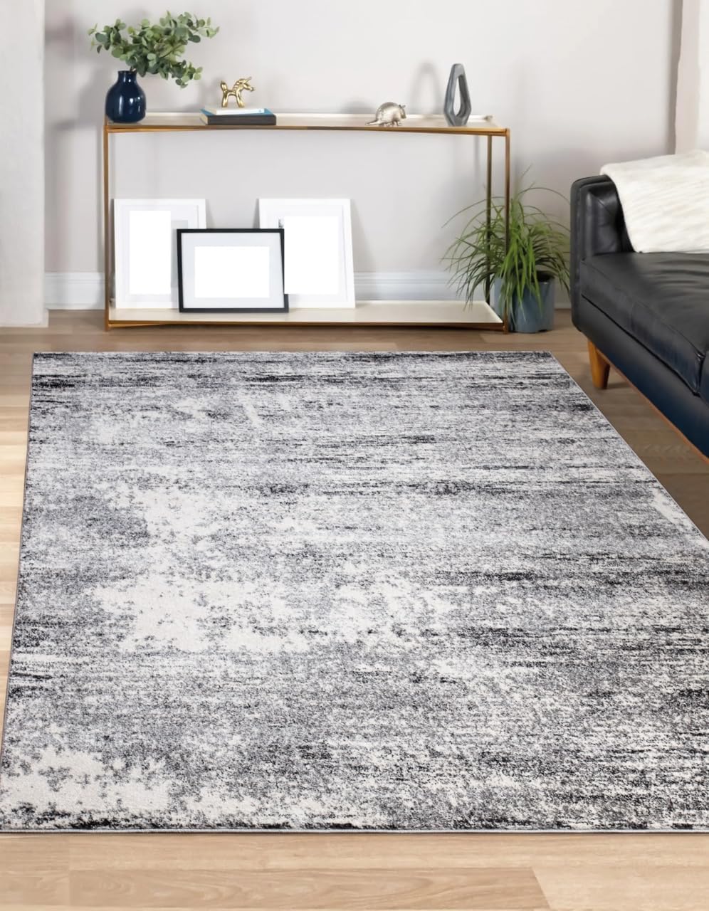 Keen Home Design Abstract Non-Shedding Area Rug, Soft Thick Pile, 5x8