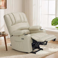 MCombo Large Power Lift Recliner Chair for Elderly 7099 (Cream White)