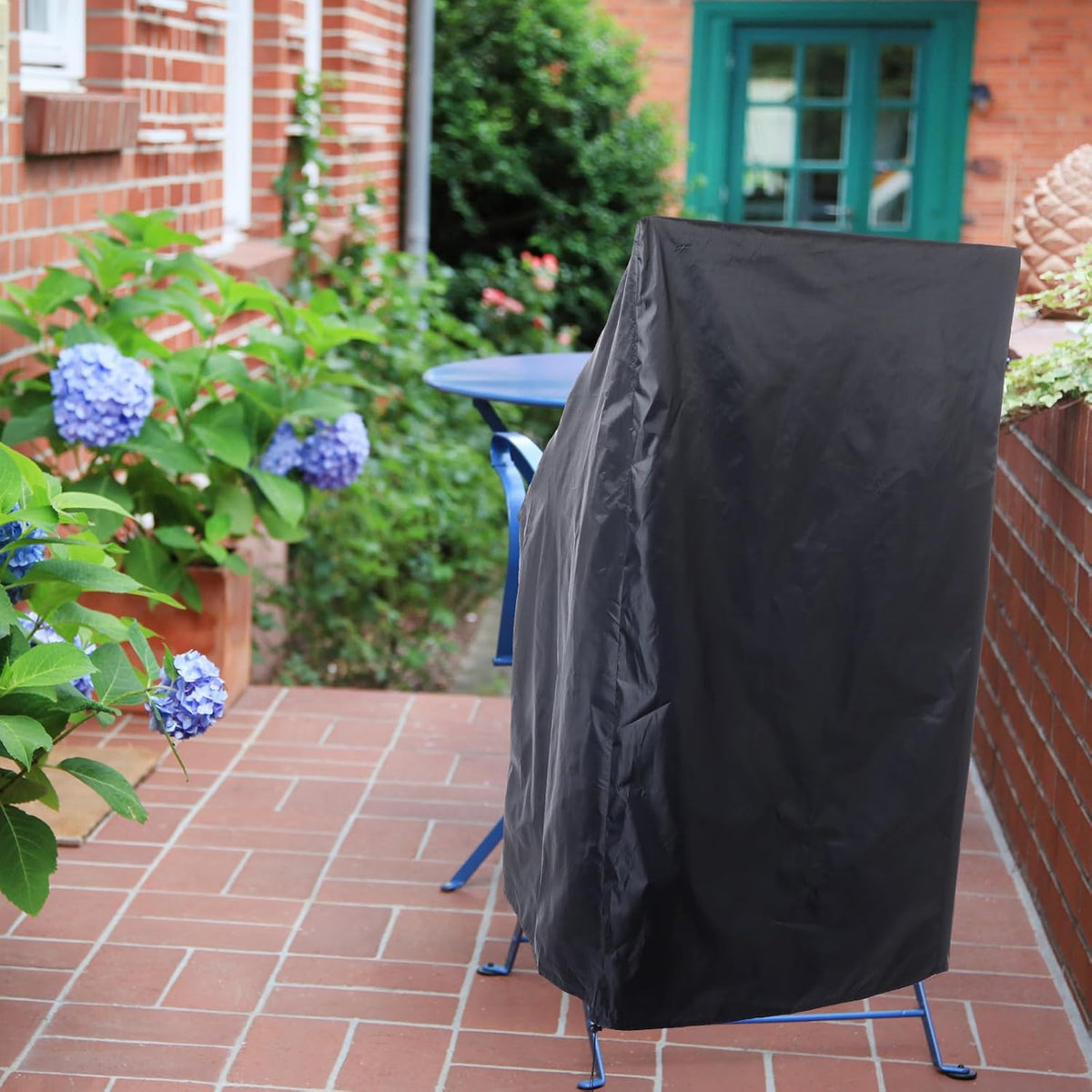 high back patio chair covers waterproof 210d, 26w showing dimensions