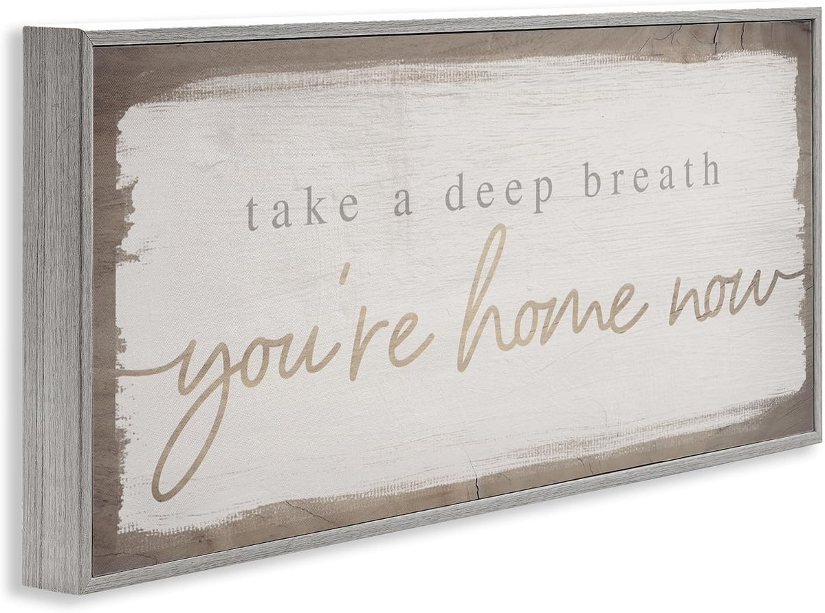 'You're Home Now Weathered Chic'| Framed Giclee Art