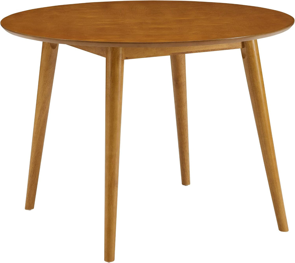 Crosley Furniture Landon 5-Piece Mid Century Round Dining Table Set for 4, Acorn