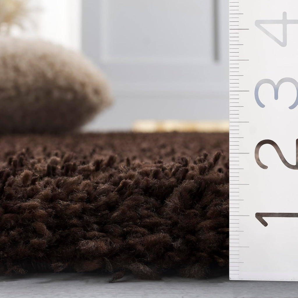 SAFAVIEH Area Rug 11x15 - California Shag Collection - Large - Brown, Non-Shedding & Easy to Clean, Ultra Plush Thick Pile, Ideal for Living Room, Bedroom, Dining Space (SG151-2727)