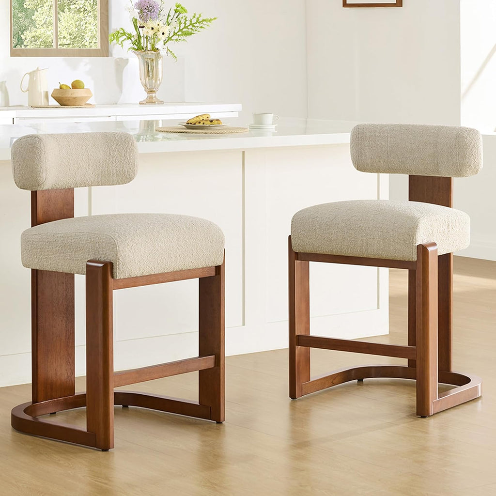 CHITA 27" Counter Height Bar Stools, Set of 2