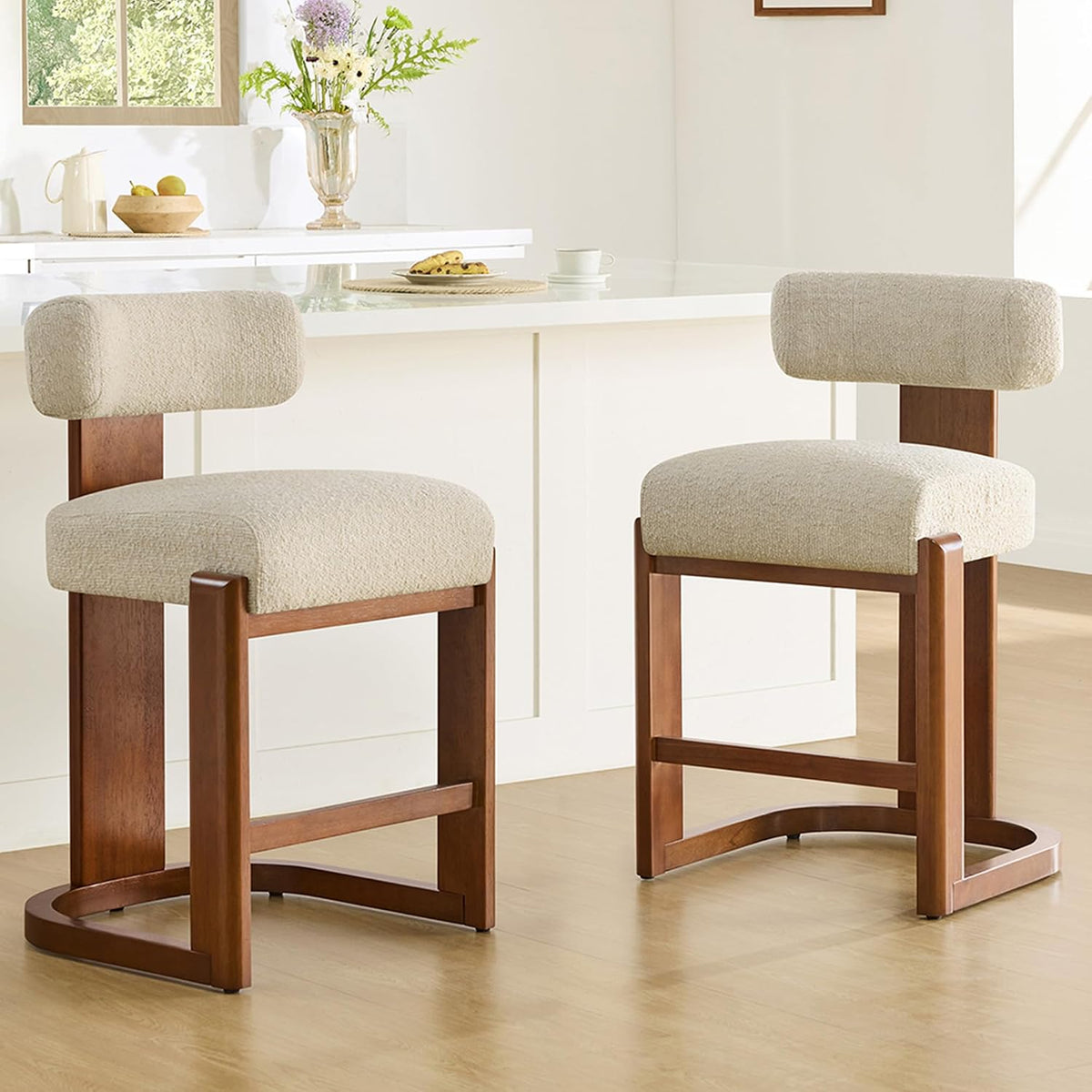 CHITA 27" Counter Height Bar Stools, Set of 2