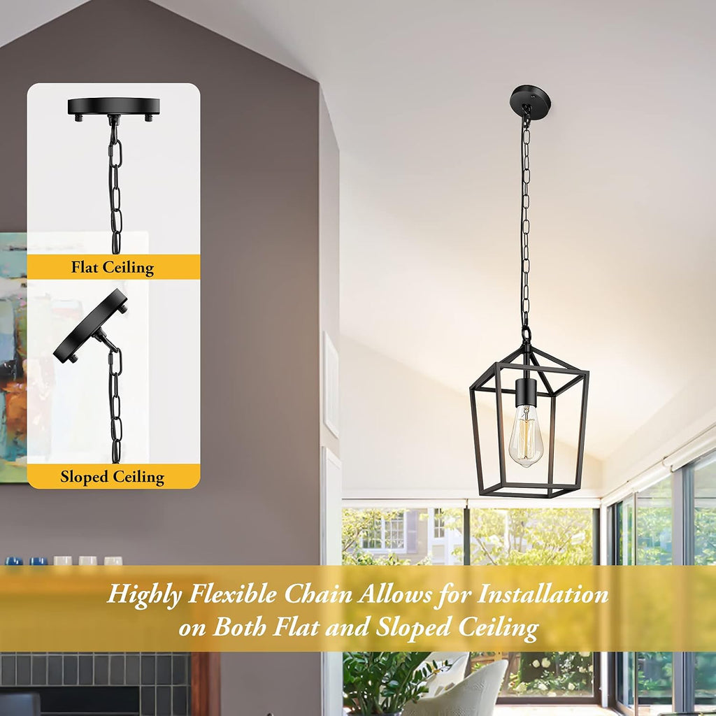 beslowe farmhouse pendant light for kitchen island, modern showing dimensions