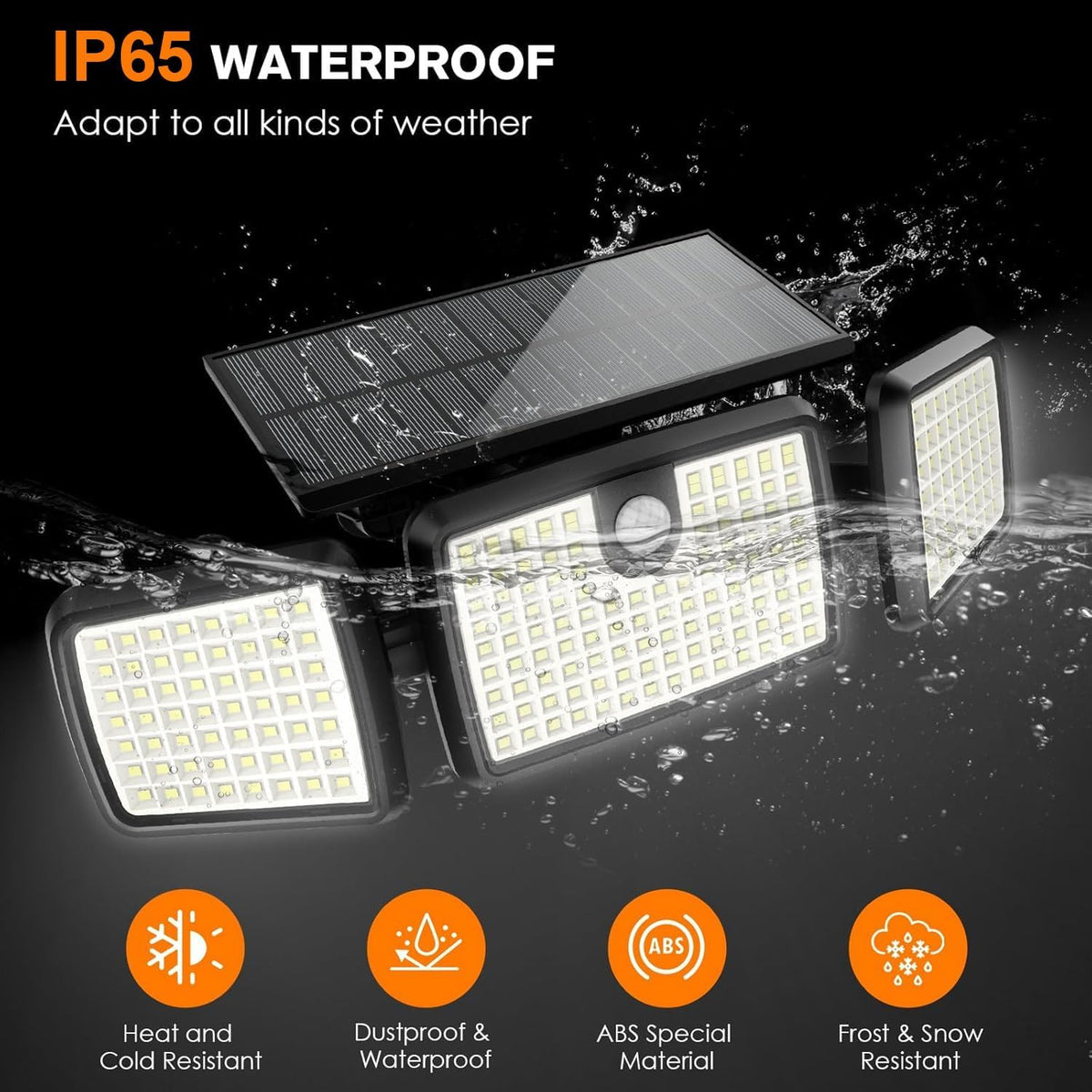 mihani solar lights outdoor, quick charge solar motion, package contents