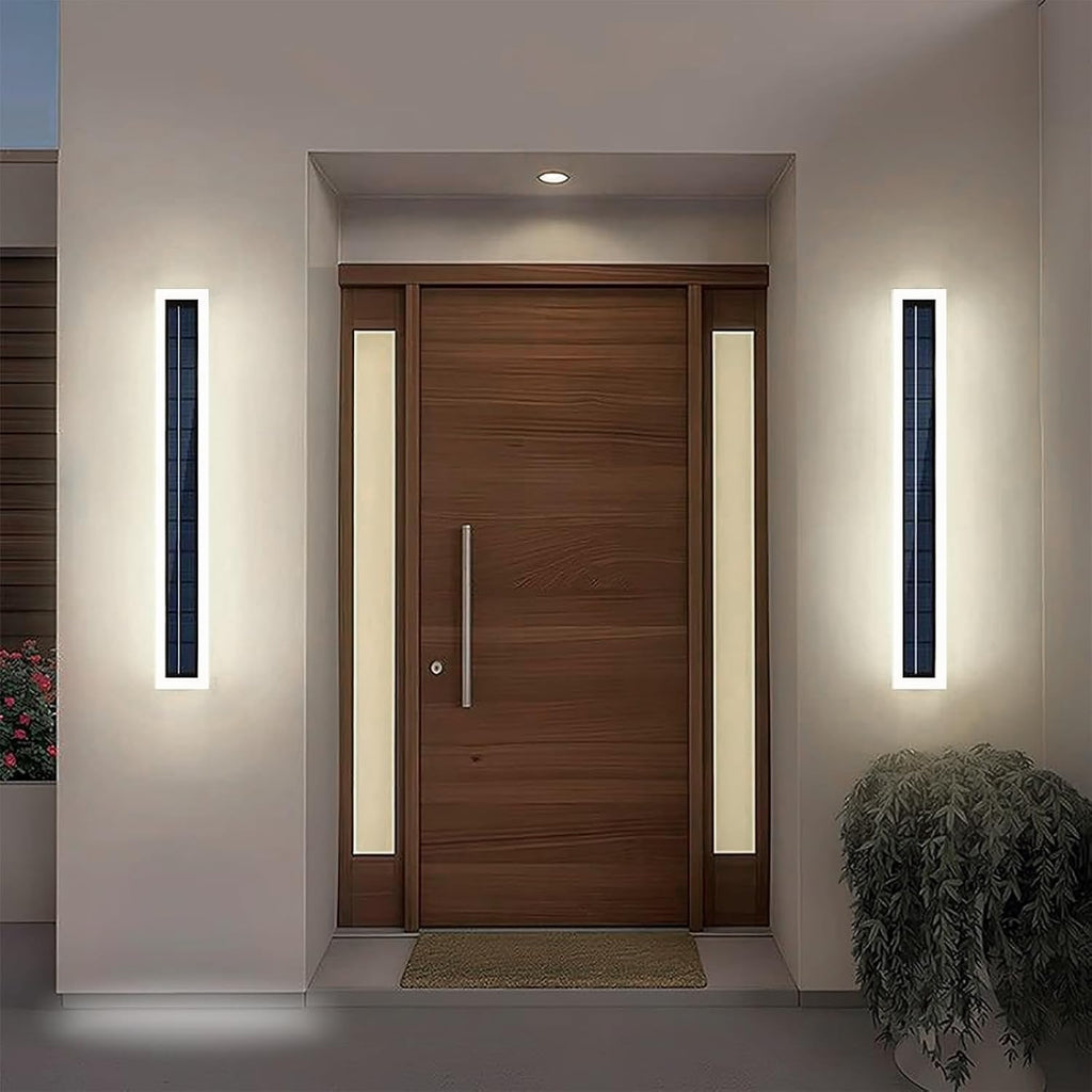 Solar Outdoor Wall Lights Waterproof LED 4500K Lighting for Porch