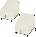 Porch Shield Waterproof Patio Chair Cover 2 Pack 34W x 37D x 36H in, Beige