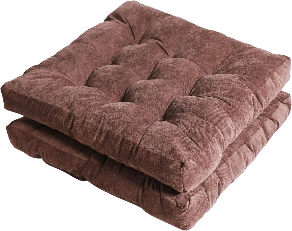 Tiita 22 Inch Square Floor Cushions, Floor Pillow for Sitting, Coffee