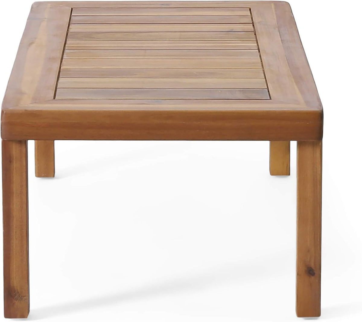 Christopher Knight Home Louver Chat Set, Teak + Cream