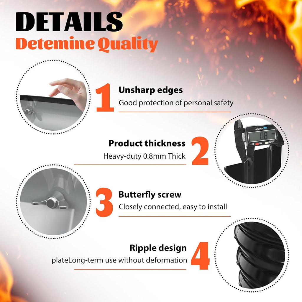 17In Tall 48 Inch Diameter Round Galvanized Fire Pit Ring/Fire Ring Black