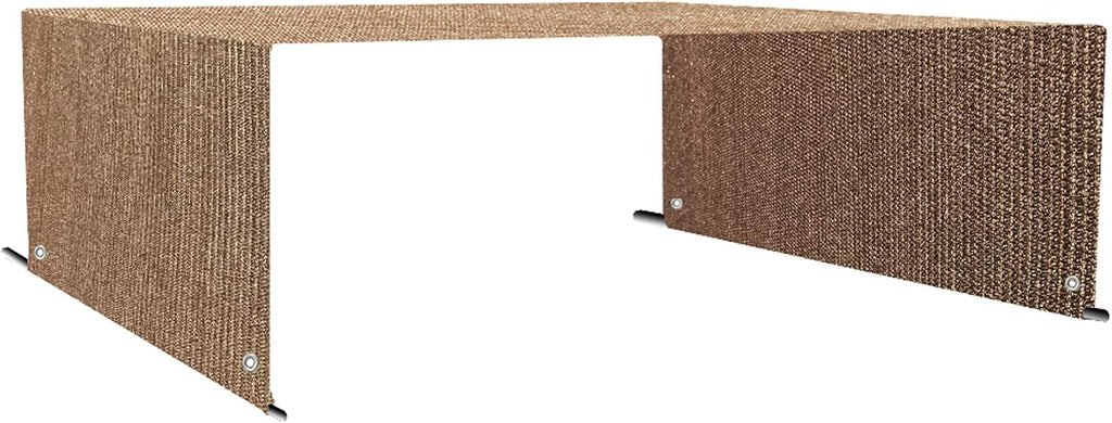 alion home custom hdpe permeable canopy sun shade, close-up detail