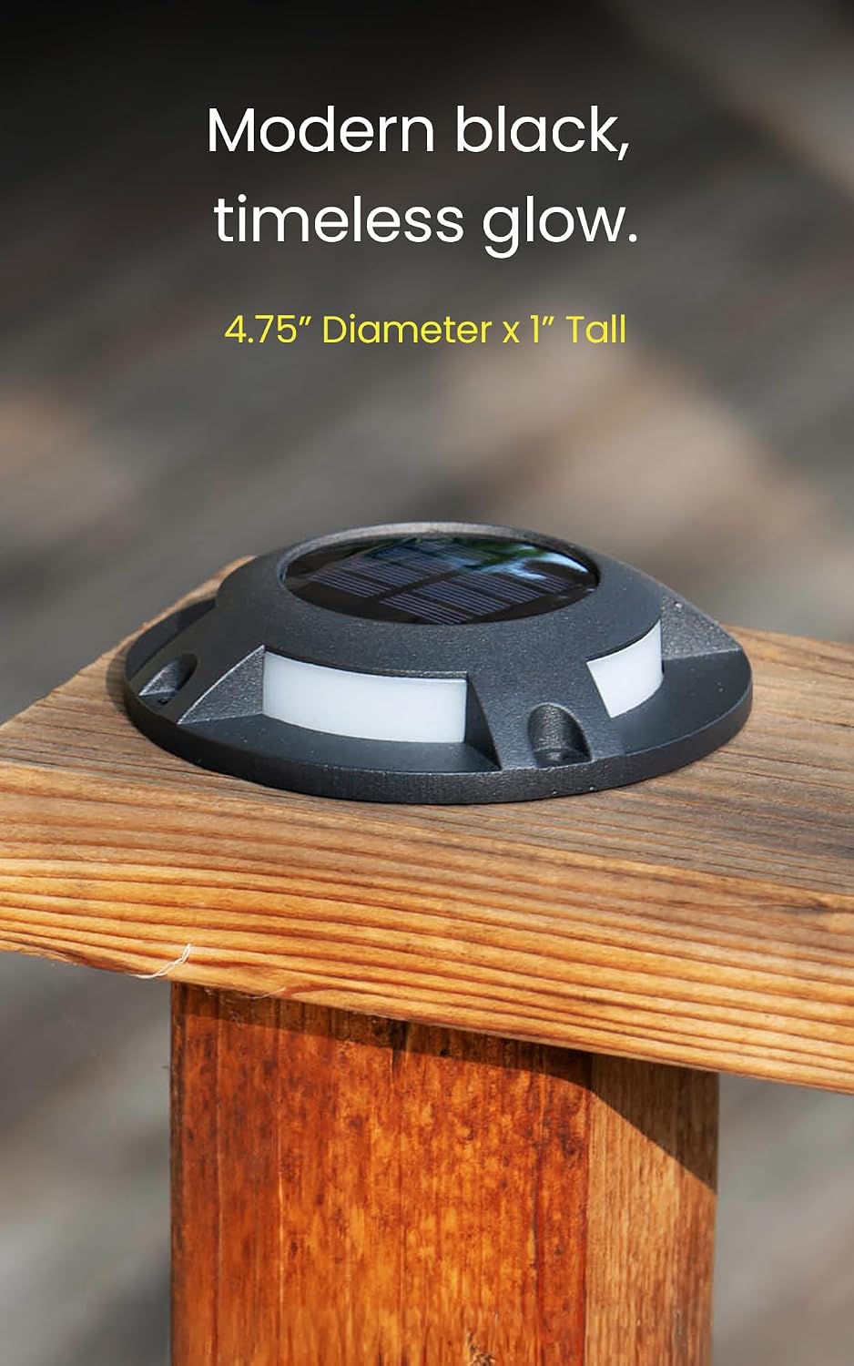 home zone living 12pk solar deck lights, outdoor on a desk or shelf