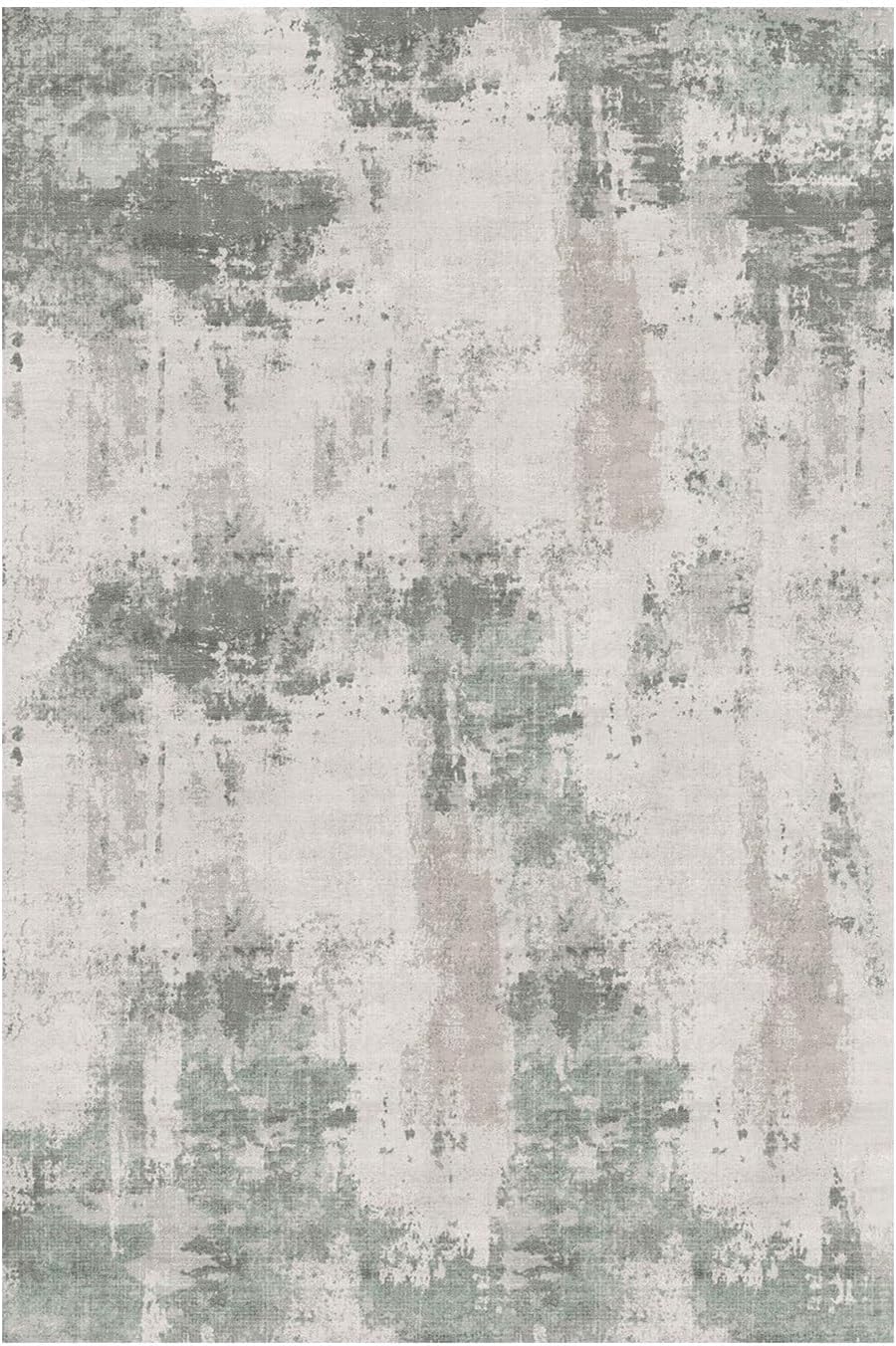 Rugxara 6x9 Green Modern Abstract Washable Rug for Living Room